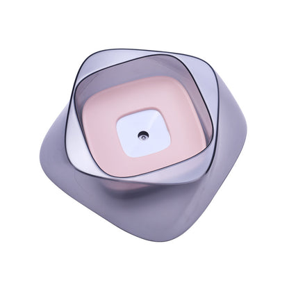 Diamond Pet Floating Water Bowl, 1.4L Splash-Proof