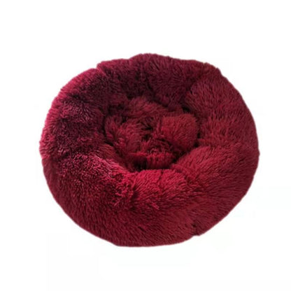 Thick Plush Round Pet Bed for Deep Sleep (Dog & Cat)