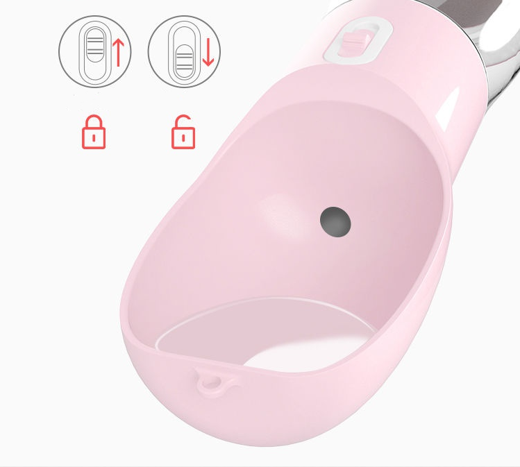 Portable Dog Water Bottle with Drinking Bowl