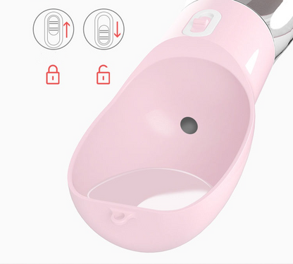 Portable Dog Water Bottle with Drinking Bowl