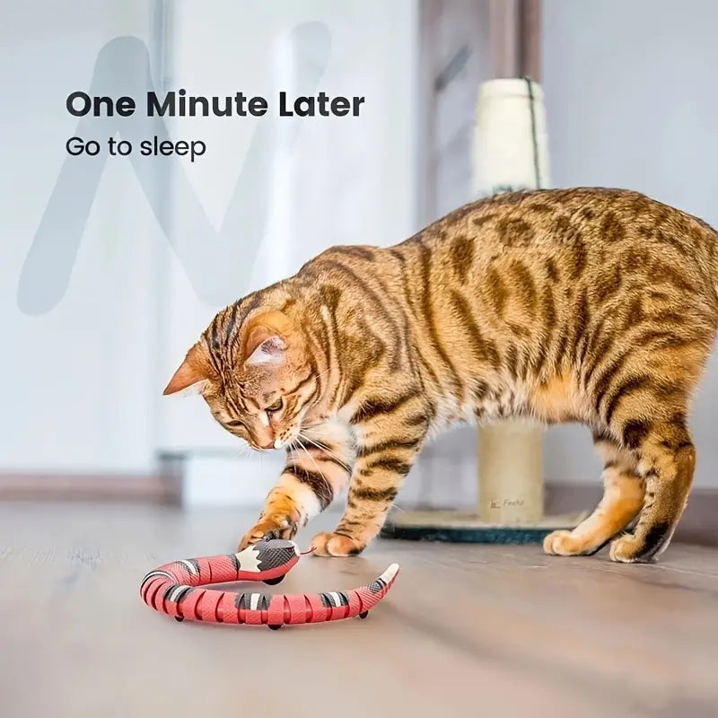 USB Charging Interactive Snake Toy for Cats - Endless Fun