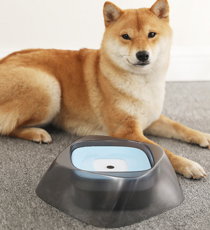 Diamond Pet Floating Water Bowl, 1.4L Splash-Proof